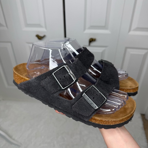 Birkenstock Other - Birkenstock Arizona Suede Sandals Black | EU 40 US 9–9.5